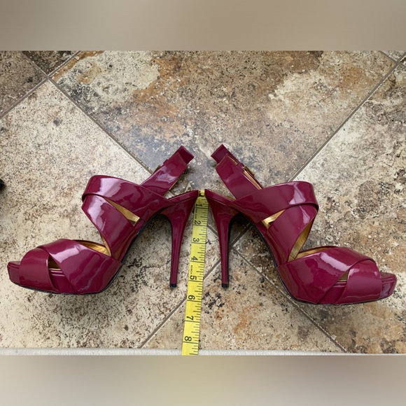 Report Signature Plum Strappy Heel Size 9 - Picture 8 of 11